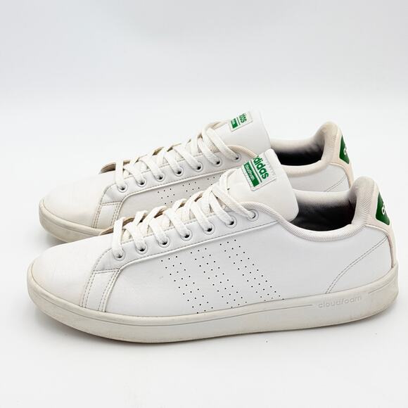 Adidas Advantage Cloudfoam White Green - Size 10.5 main image 6